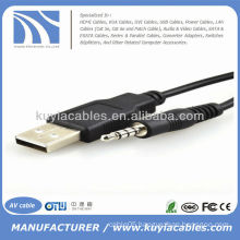 usb to 3.5mm stereo cable Adapter for MP3 Mp4